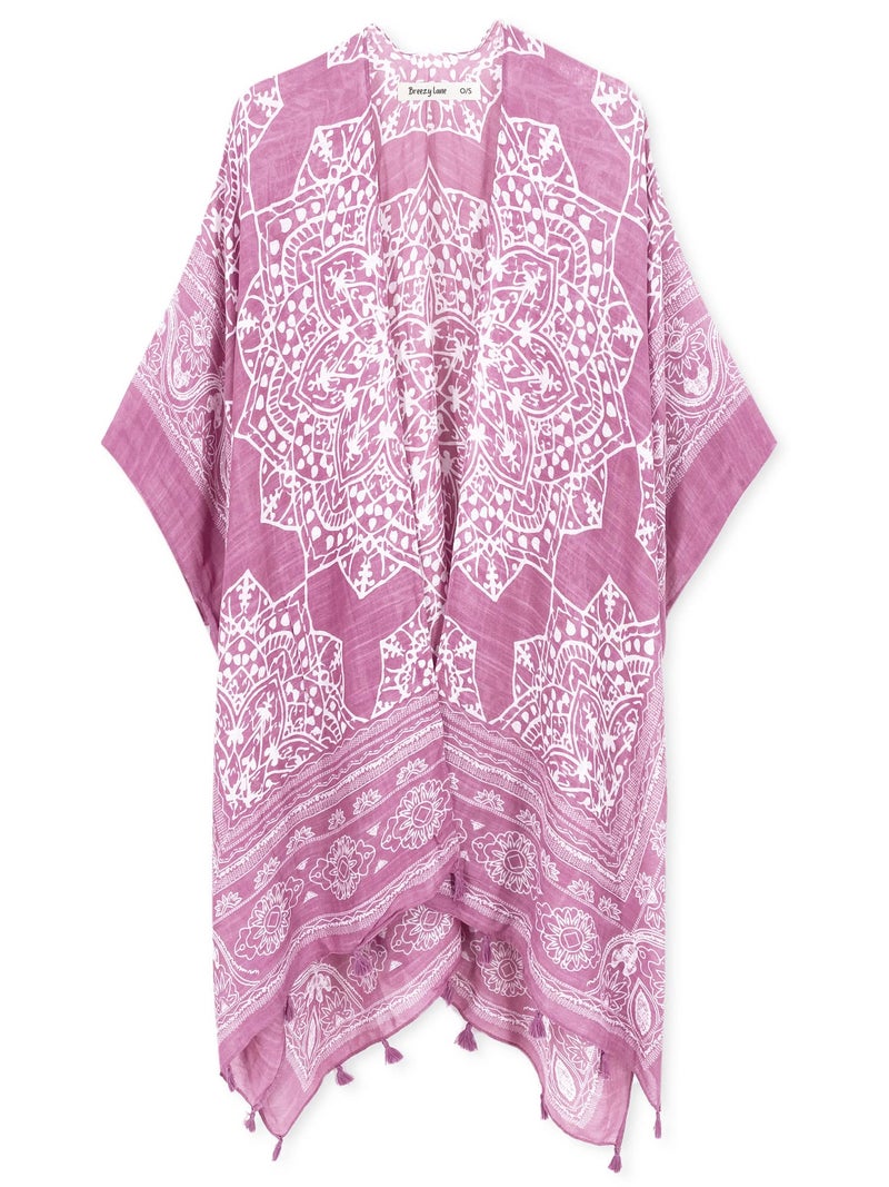 Breezy Lane Kimonos for Women Swimsuit Coverup Beach Cover Up for Swimwear Summer Kimono Cardigans Vacation Wear - Image 3